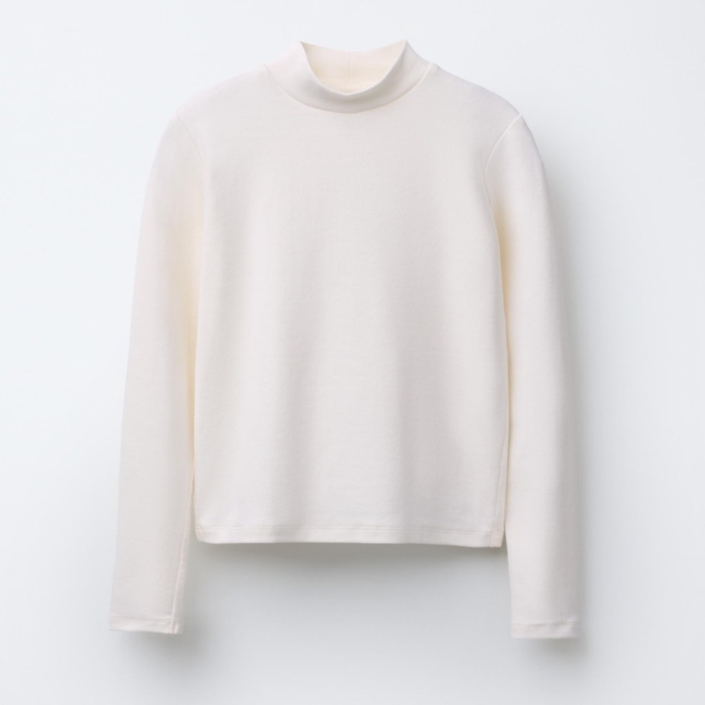 Zara HIgh Neck Long Sleeve Top Sweater Women's Size Small S Brand New